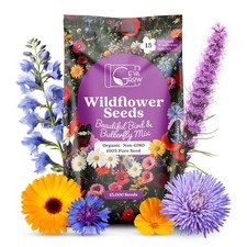 Wildflower Seeds Bulk, 1 Oz. 40,000+ Seeds, 18 Non-GMO Varieties - Butterfly 259.84 per gallon