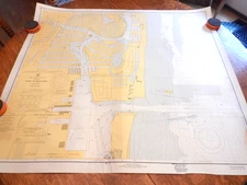 VTG Nautical Map Chart East Coast Florida Port Everglades  546   1968   39x35"