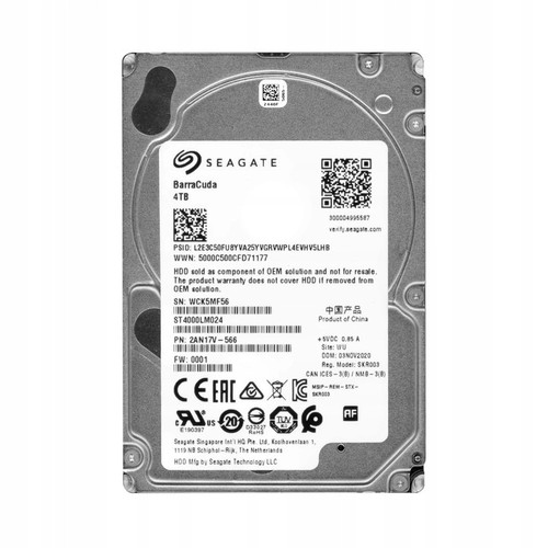Disk HDD Seagate BarraCuda 4TB 2.5" SATA III (ST4000LM024)