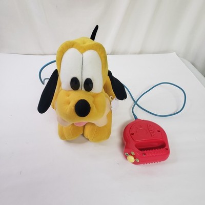 Disney Mattel Pluto Remote Control Plush Dog 1999 Vintage 