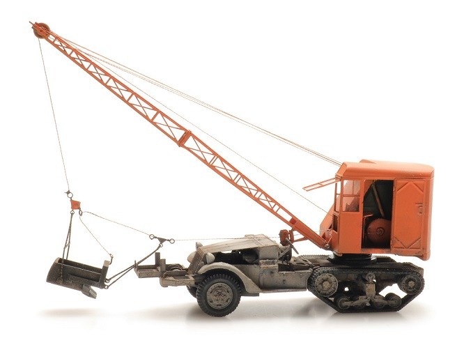 Artitec 387.511 - 1/87 / H0 Half-Track with Scraper Excavator - New