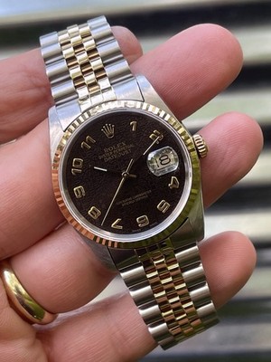 Rolex Datejust 36mm 16233  Anniversary Dial  Box and Papers