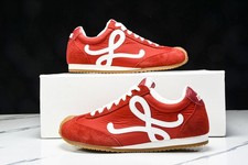 LO WE Ballet Runner 2.0 Red/White Unisex Adults Casual Shoes Size 4-11