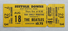 BEATLES 1966 Final Tour Authentic Vintage Suffolk Downs Unused Concert Ticket