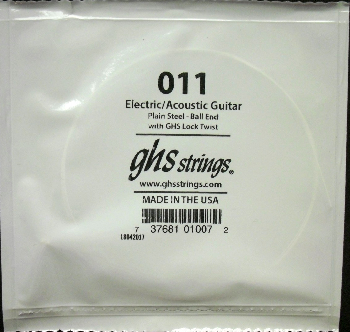 GHS Single String Electric Guitar String 011