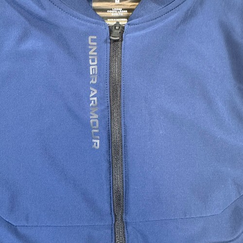 Under Armour Jacket Men M Navy Storm Evolution Daytona Golf Cold Gear Full Zip - Picture 5 of 11