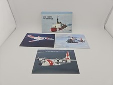 c1980s Coast Guard Coastguard Postcard Lot Of 3 Vehicles Airplane Helicopter
