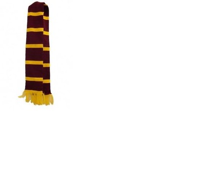 WORLD BOOK DAY WIZARD SCHOOL MAROON AND YELLOW COLOR SCARF ADULT  UK - Main Image