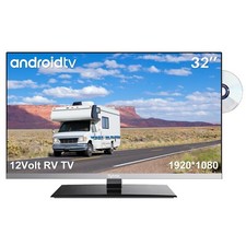 SYLVOX 12/24 Volt TV 32 inch RV TV 1080P Full HD Smart TV with APP Store Camper