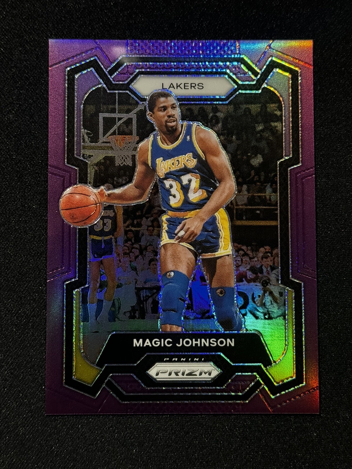 2021-22 Prizm Magic Johnson Purple Prizm /99 Lakers