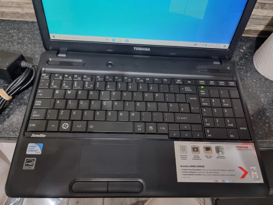 H634 TOSHIBA SATELLITE PRO Intel dual core C660-195 LAPTOP 500gb hdd 4gb ram - Image 4 of 4