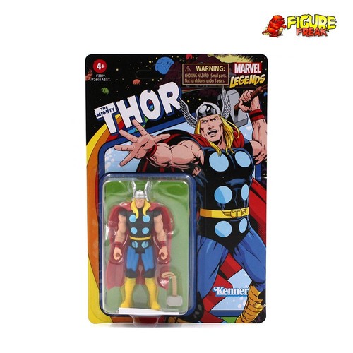 Figura Hasbro Marvel Legends Kenner Retro 3.75" Vengadores Thor SIN PERFORAR CASI NUEVA TARJETA - Imagen 2 de 4