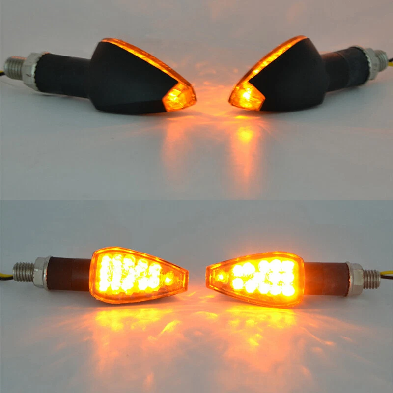 4x LED Turn Signal Amber Indicators Smoke Lens For DUCATI Monster 696 797 821 US - Image 3 of 4