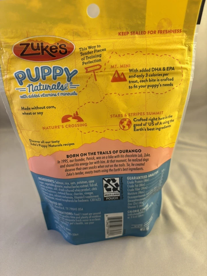 Golosinas de entrenamiento para cachorros Zuke’s Puppy Naturals para perros todos los tamaños, 5 OZ - 3 Packs Foto 3 de 4