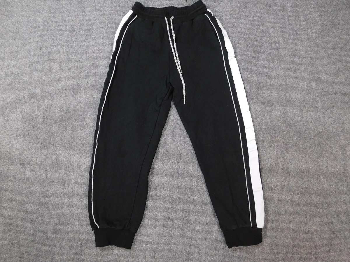 Macy Mccoy Pants Womens Extra Small XS Black Silver Jogger Comfort