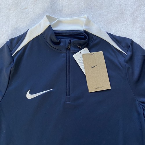 Youth Nike Dri-Fit Quarter Zip Long Sleeve Athletic Shirt Medium New - Picture 3 of 7