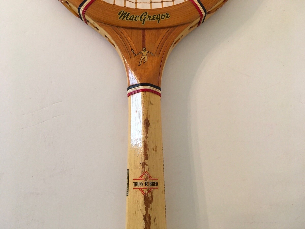 Raquette de tennis en bois MacGregor Commander vintage