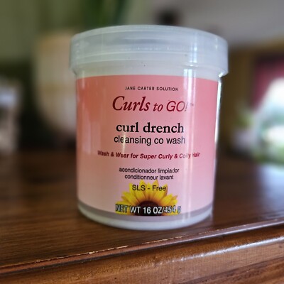 Jane Carter Solution Curls to Go! CURL DRENCH Cleansing Co-Wash SLS Free 16 oz