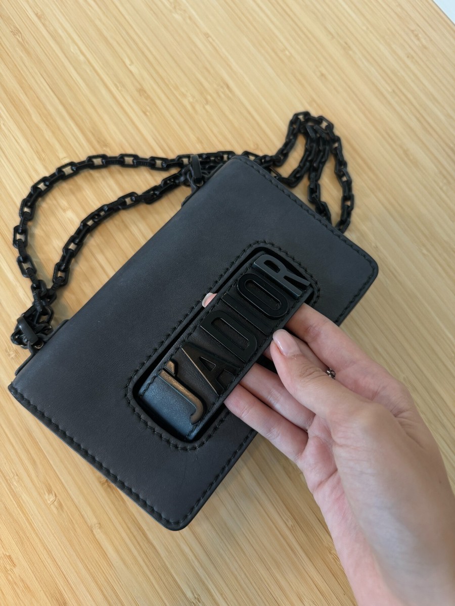 Christian Dior Ultra Matte Black Pebbled Leather Dior J'Adiore