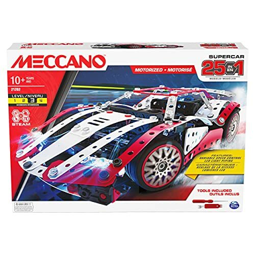 Конструктор Meccano 25-в-1 для сборки моторизованной модели суперкара с 347 деталями настоящий 23490₽