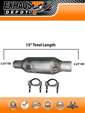 Direct Fit Universal Catalytic Converter Epa Approved 15 Inches Long
