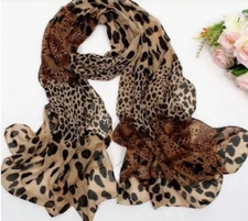 Animal Print Oblong Scarf Coffee Brown Black Beige Pattern Buy One Get One Free