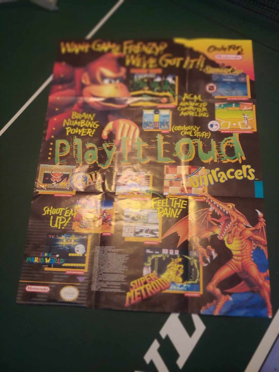 Play It Loud! SNES Super Nintendo Hook Up System Console Insert
