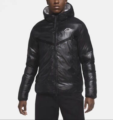 Nike Synthetic Fill Sportswear Windrunner Jacket Black CZ1508-010 Sz 2XL XXL Men