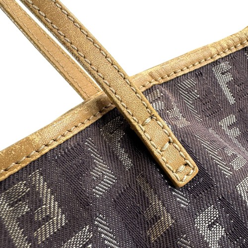 Bolso de Mano FENDI Zucchino Denim Lona Auténtico F05-0138 - Imagen 13 de 24