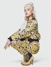 Moschino Jeremy Scott Chain Print Bomber Jacket Super Rare Sz Small