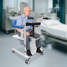 Manual Liftstuhl Patientenlift Rollstuhl Transferhilfe für Toilette Dusche 198lb