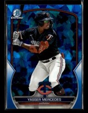 2023 Bowman Draft Sapphire Edition #BDC-139 Yasser Mercedes Minnesota Twins