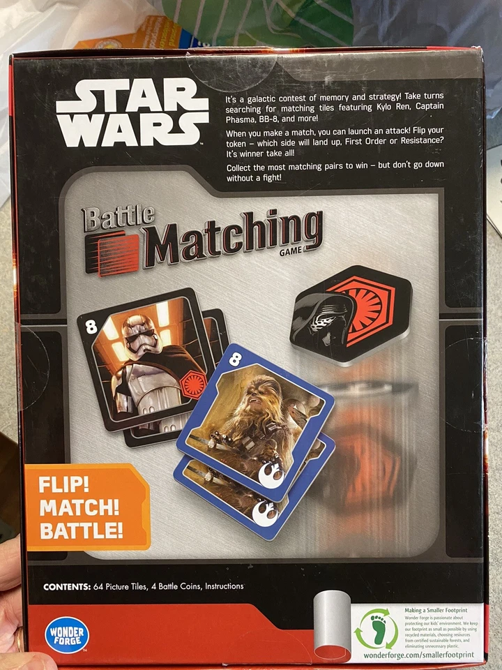 Disney Star Wars the Force Awakens Battle Matching Game  Memory  Strategy  NEW - Image 2 of 2