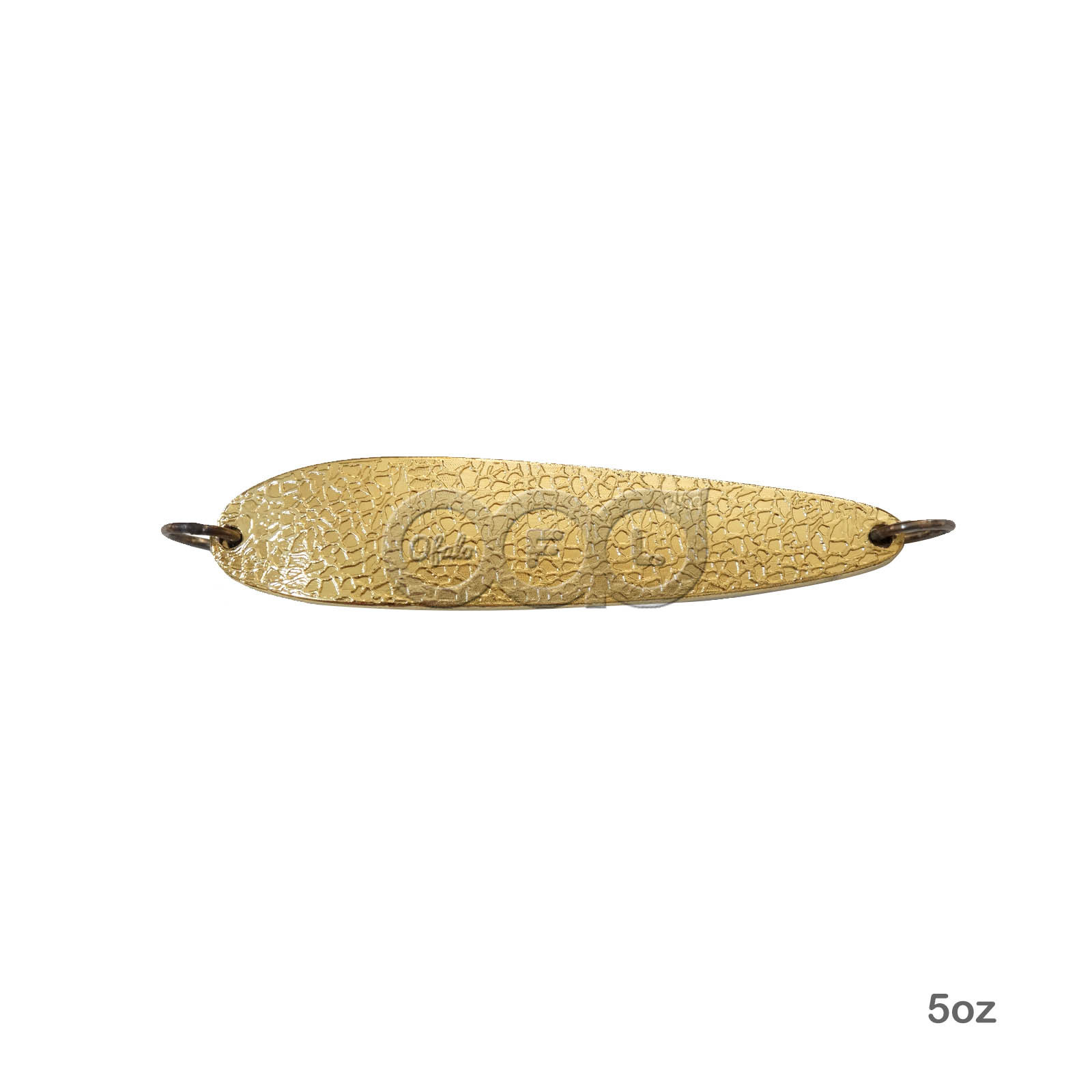 10pcs 5oz Fishing Hammered Chrome Spoons Casting Trolling Jigging Gold & Silver - Image 4