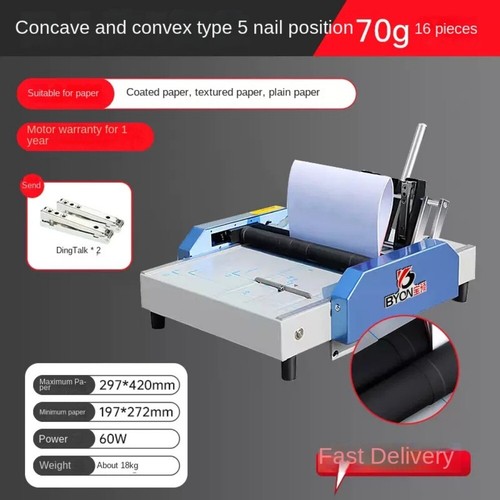 Office Automatic Booklet Maker Electric Paper Binding And Folding ...