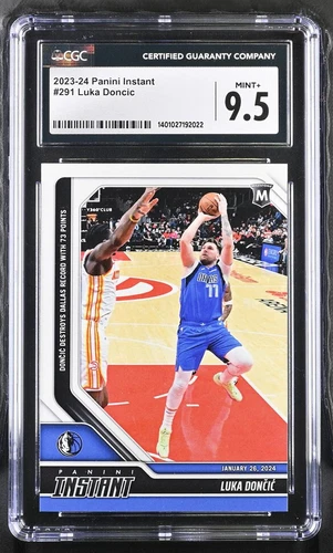 2023/24 NBA Panini Instant #291 LUKA DONCIC 73 PTS MAVERICKS CGC 9.5 Mint+