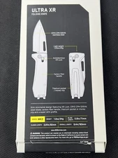 SOG Ultra XR Knife Black Carbon Fiber and Graphite S35VN, 12-63-01-57 **NEW**