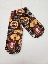 Morning Coffee Double Oven Mitt
