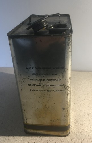 Ancien bidon Klüber Lubrication KR 29 EHD old oil can alter Ölkanister - Picture 3 of 5