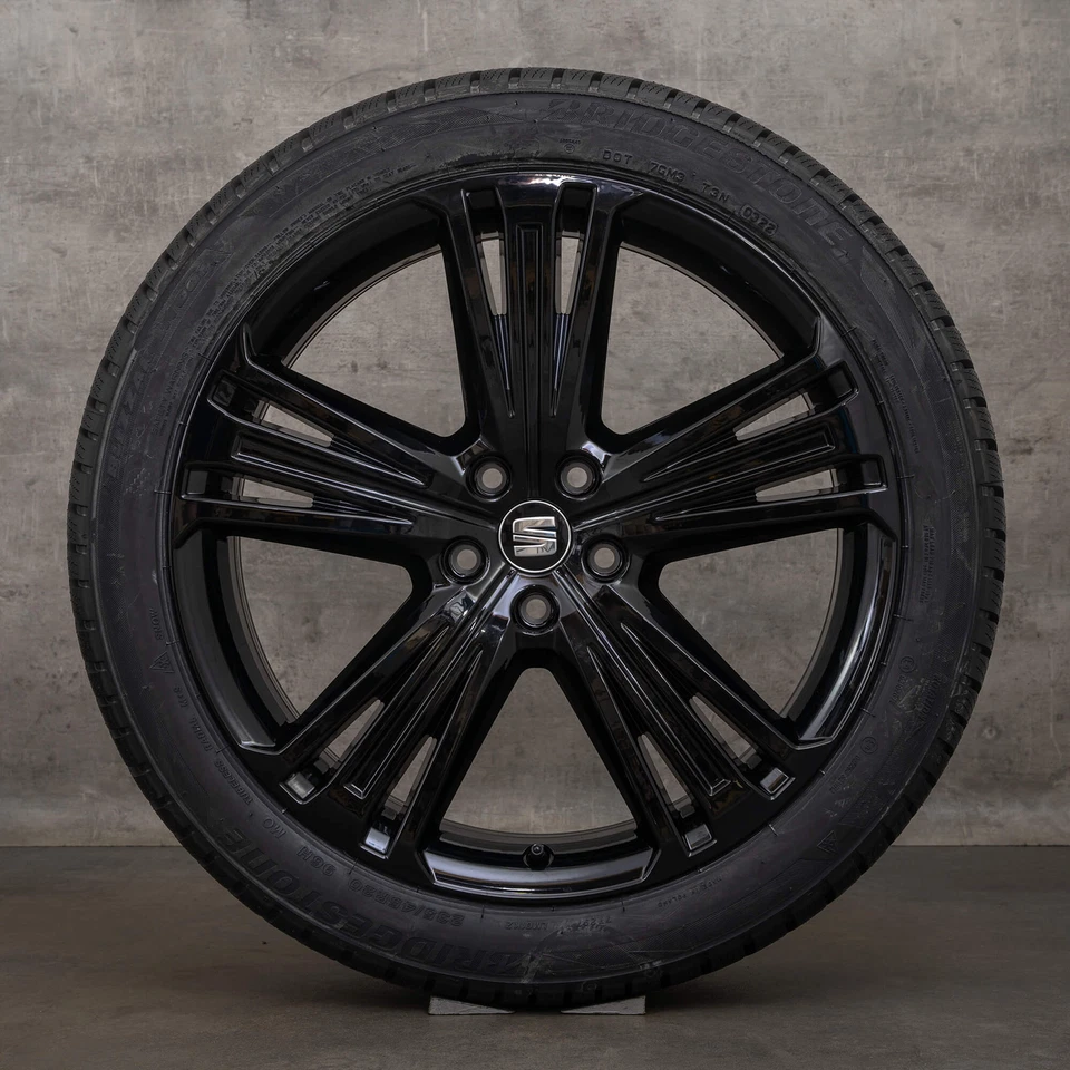 Original Seat Tarraco 20 Zoll Winterreifen Felgen Surpreme 5FJ601025B schwarz - Bild 3 von 4