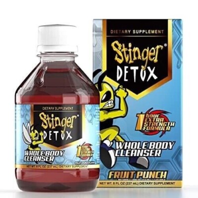 Stinger Detox Whole Body Cleanser 1 Hour Extra Strength Drink   Fruit Punch