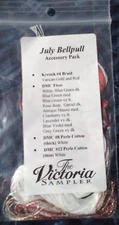 The Victoria Sampler July Bell pull Accessory Thread Pack