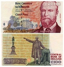 100 Kroner, The Central Bank of Irland, One Hundred Pounds, 1996, Reproduktion