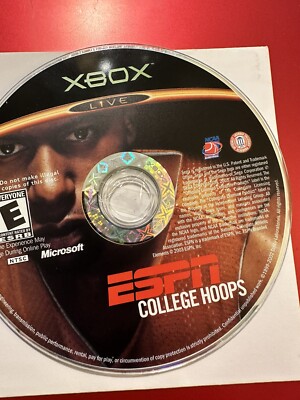 Xbox ESPN College Hoops Basketball Play Live Sports Action Shoot Out Disc Only