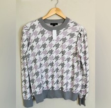 Ann Taylor Herringbone Puff Sleeve Sweater - NWT - Size Medium