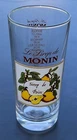Le Sirop de Monin Pear Advertising Glass Height 14cm Bistro Bar Collection
