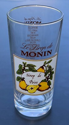 Le Sirup de Monin Birne Werbeglas Höhe 14 cm Bistro Bar Sammlung