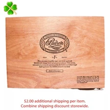 Padron No. 4 Empty Wood Cigar Box 10.5" x 7.5" x 2"