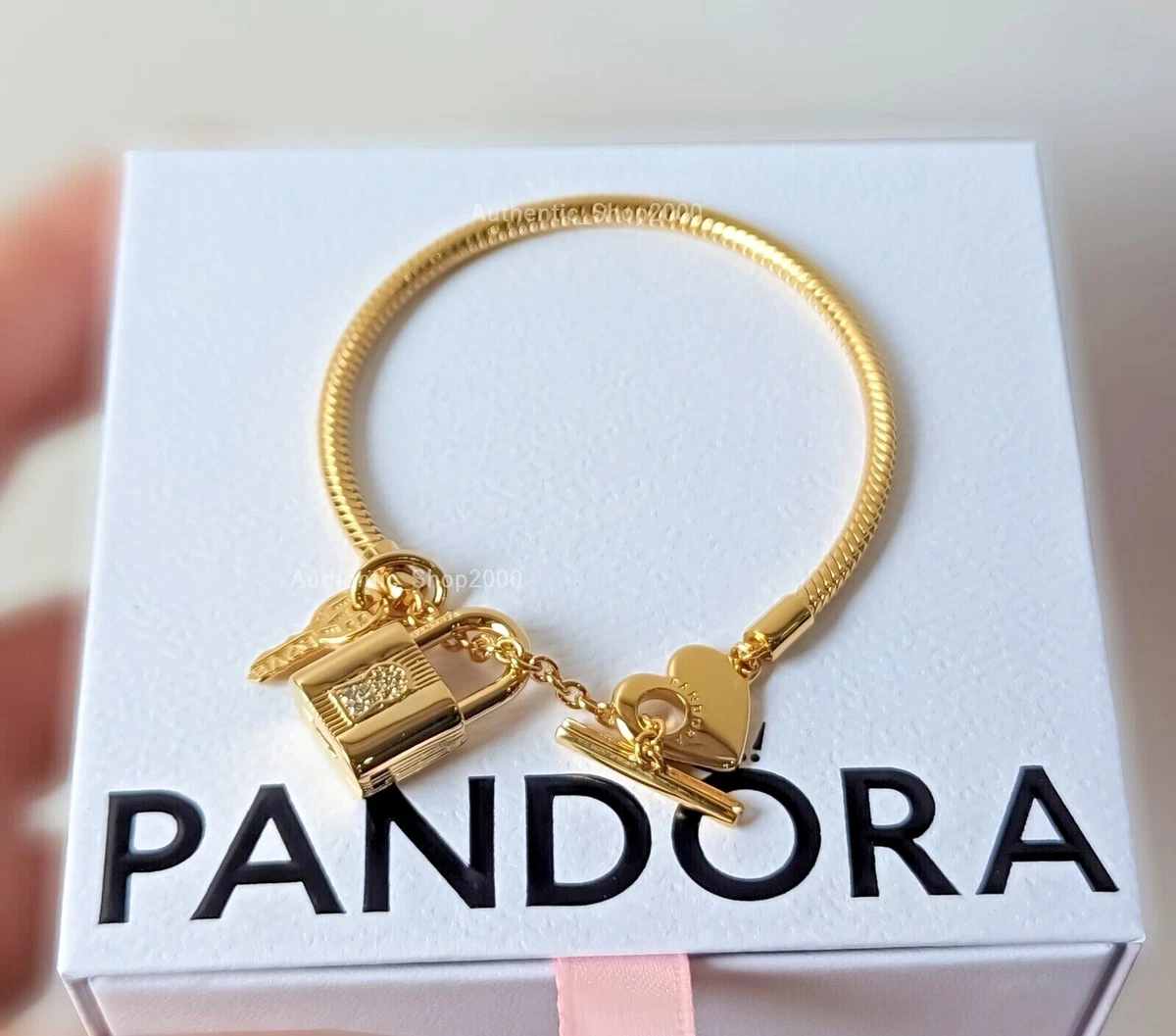 れ*れ様 Pandora ゴールドブレスレット ロックと鍵付き s-l1200.webp