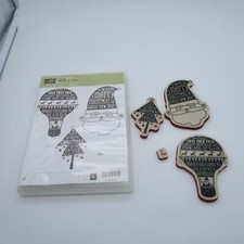 STAMPIN UP Christmas Wishes 3-Pc. Stamp Set Item 127985, Hostess Set